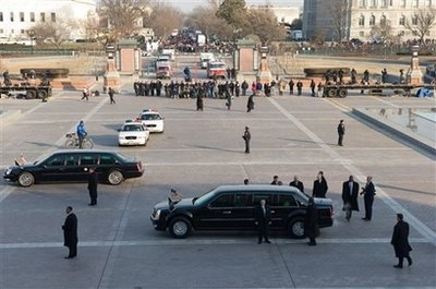  cadillac limousine trong ngày nhậm chức của obama 