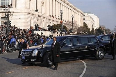  cadillac limousine trong ngày nhậm chức của obama 