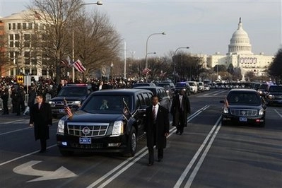  cadillac limousine trong ngày nhậm chức của obama 