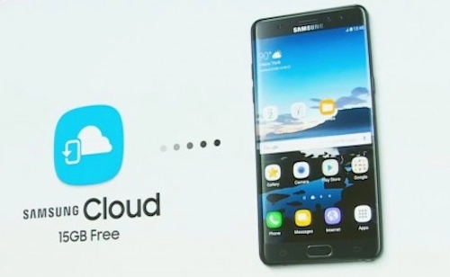 Galaxy note 7 sẽ được tặng 15 gb lưu trữ samsung cloud