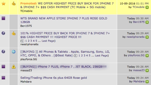  giá iphone 7 ở chợ đen singapore tăng cả trăm usd 