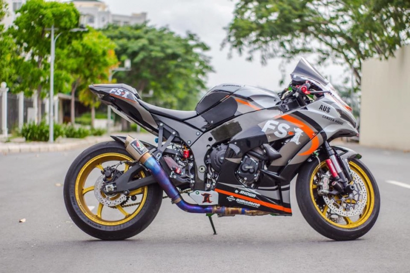 Kawasaki ninja zx-10r 2016 độ siêu khủng của biker sài thành