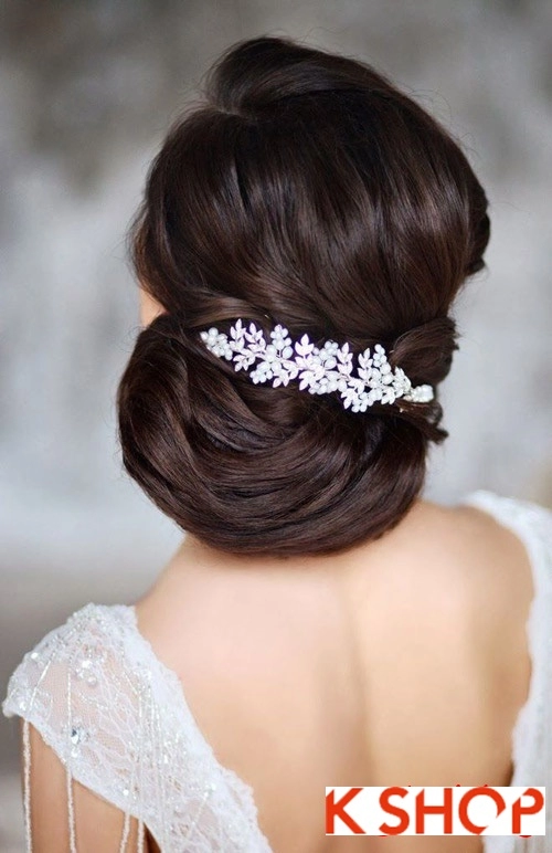 Kiểu tóc cô dâu đẹp mang phong cách hàn quốc tươi trẻ 2016