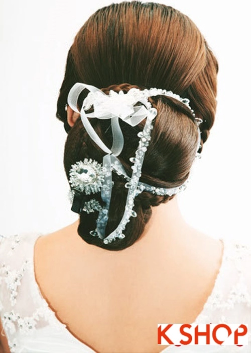 Kiểu tóc tết cô dâu đẹp 2016 đơn giản lãng mạn trong ngày cưới