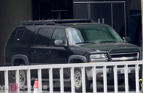  limousine của tổng thống mỹ xuất hiện tại hà nội 