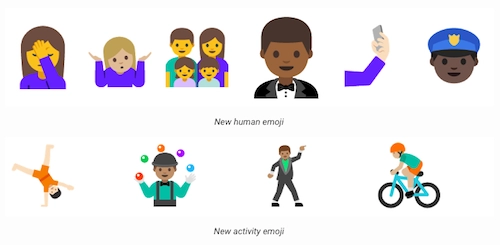 Rò rỉ bộ emoji mới trên android n