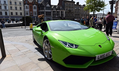  siêu xe lamborghini huracan làm taxi 