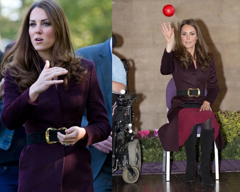 Soi thời trang bà bầu của kate middleton