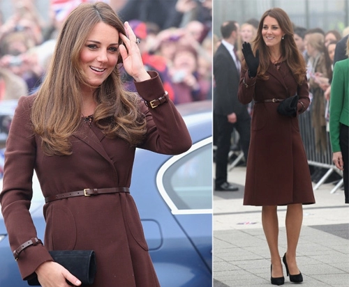 Soi thời trang bà bầu của kate middleton