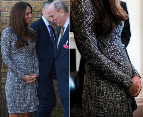 Soi thời trang bà bầu của kate middleton