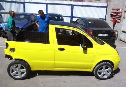  thợ cơ khí nga biến daewoo matiz thành xe bán tải 