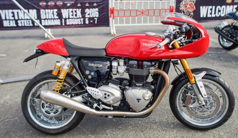 Triumph thruxton r đậm đà trong bản độ cafe racer chính hãng