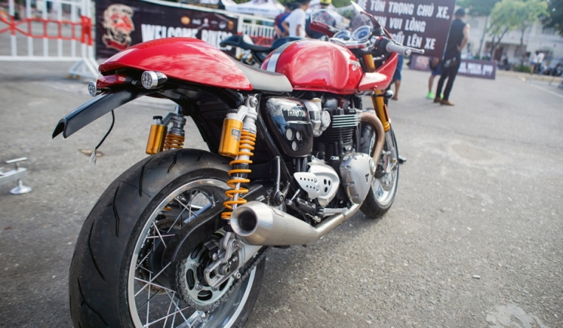 Triumph thruxton r đậm đà trong bản độ cafe racer chính hãng