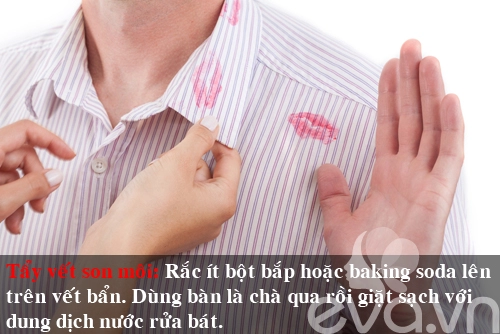 10 mẹo tẩy sạch các vết bẩn cứng đầu trên quần áo