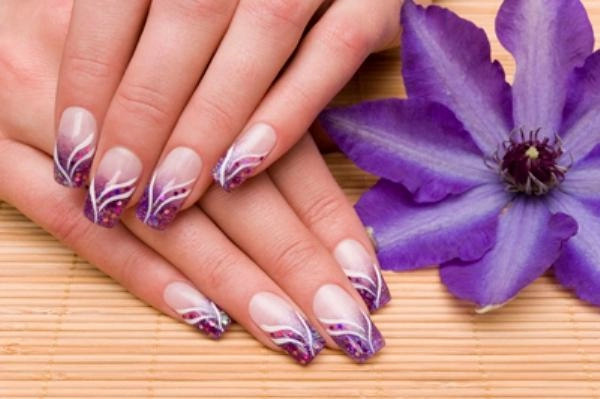 11 mẫu nail màu tím đẹp 2017 cho nàng lãng mạn sang trọng đi dự tiệc