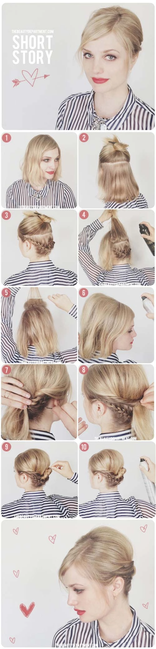 8 kiểu tết tóc sinh ra để dành riêng cho những cô nàng tóc ngắn