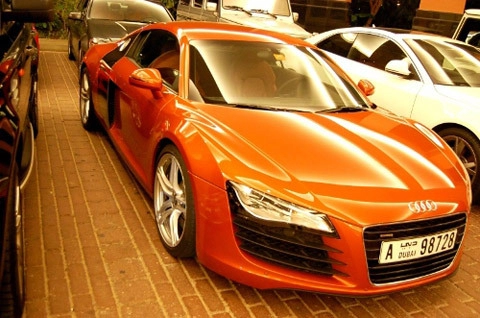  audi r8 màu lạ 