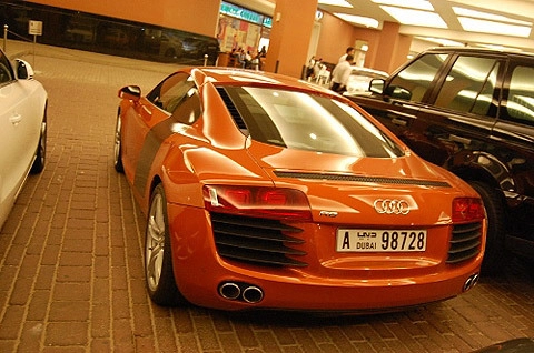  audi r8 màu lạ 