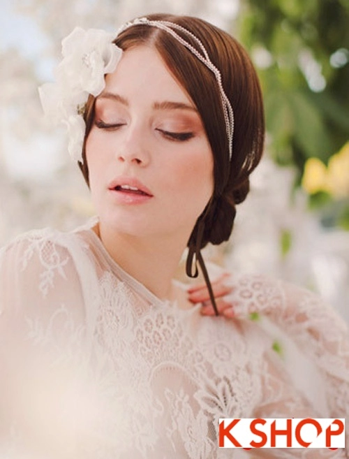 Bật mí kiểu tóc đẹp cho cô dâu đầy quyến rũ lãng mạn trong ngày cưới