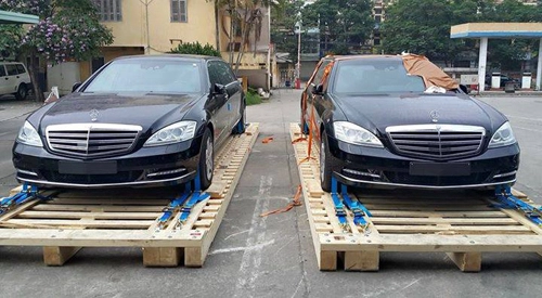  cặp xe sang bọc thép mercedes s600 về hà nội 