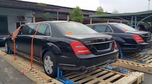  cặp xe sang bọc thép mercedes s600 về hà nội 