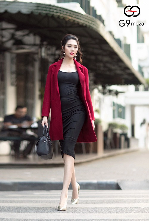 Chất với phong cách dạ cashmere hai mặt
