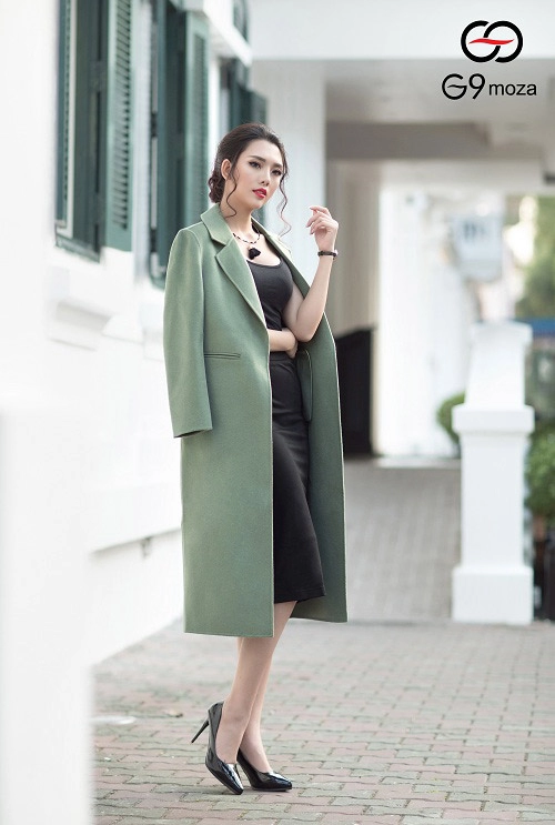 Chất với phong cách dạ cashmere hai mặt