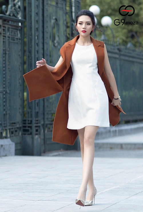 Chất với phong cách dạ cashmere hai mặt