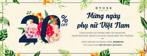 Cùng dyoss gửi thông điệp yêu thương đến người phụ nữ của bạn