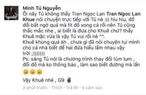 Cuộc chiến chèn ép đổi đồ giữa lan khuê và minh tú ồn ào nhất mxh hôm nay