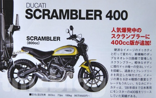  ducati scrambler 400 sắp xuất hiện 