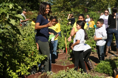 Gia đình obama mời người dân vào thăm vườn rau