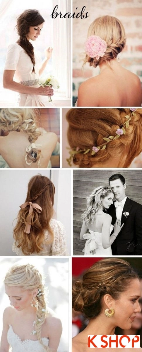 Gợi ý kiểu tóc tết đẹp 2017 cho cô dâu nổi bật lãng mạn quyến rũ ngày cưới
