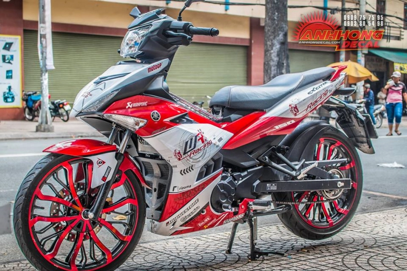 Hàng độc yamaha exciter 150 red racing từ ánh hồng decal