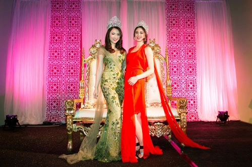 Hoa hậu châu á tại mỹ khoe khéo đường cong hút mắt