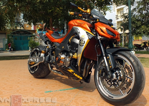  kawasaki z1000 độ bánh lớn 