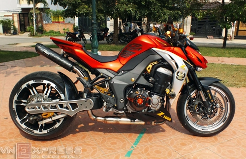  kawasaki z1000 độ bánh lớn 