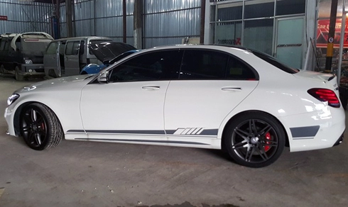  mercedes c250 hóa trang thành c63 amg ở sài gòn 