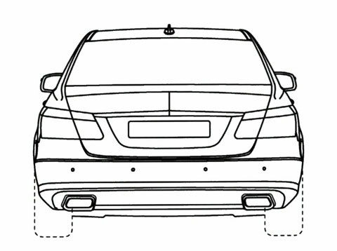  mercedes để lộ bản vẽ e-class limousine 