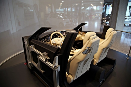  mercedes khoe nội thất c-class cabriolet 2016 