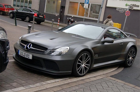  mercedes sl65 amg black series độ toàn đen 