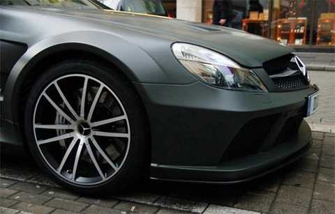  mercedes sl65 amg black series độ toàn đen 