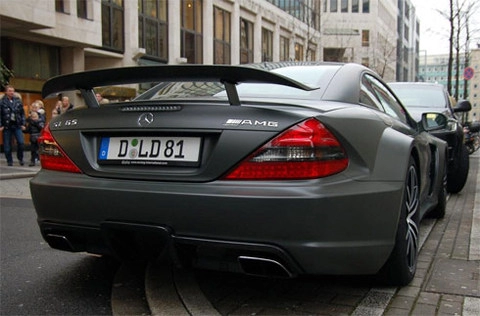  mercedes sl65 amg black series độ toàn đen 