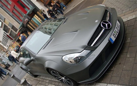  mercedes sl65 amg black series độ toàn đen 