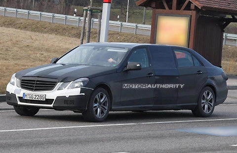  mercedes thử nghiệm e-class limousine 