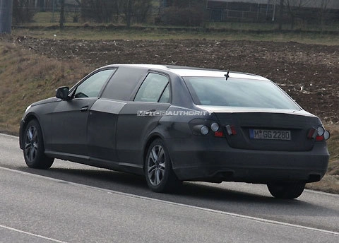  mercedes thử nghiệm e-class limousine 