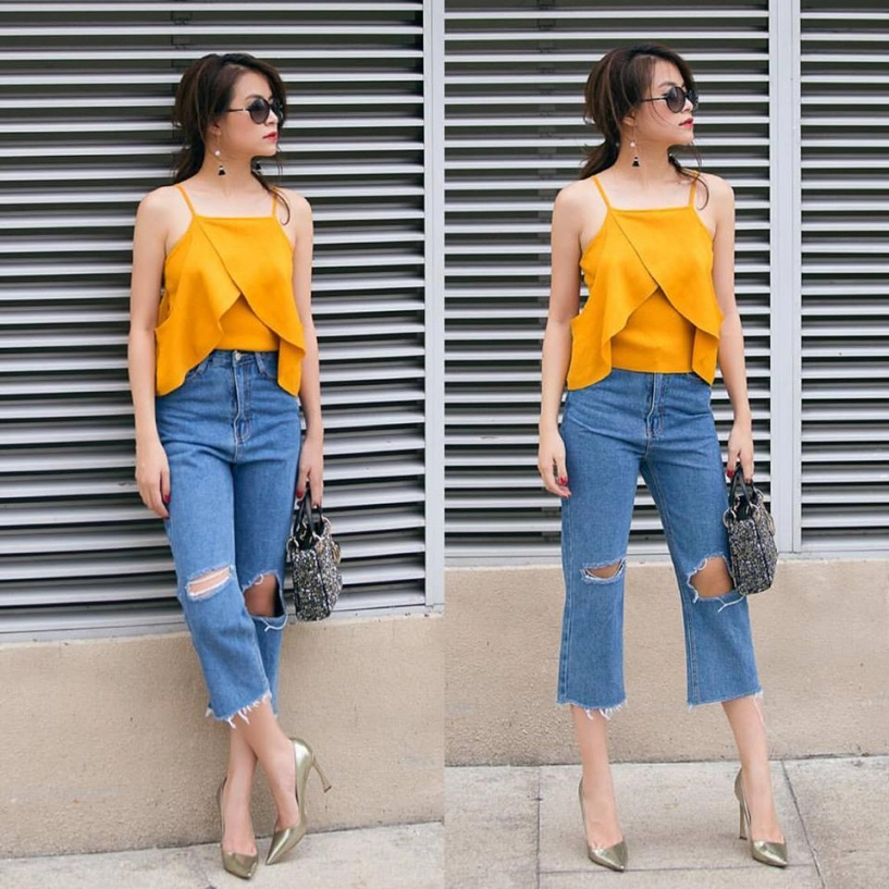 Mốt jeans xấu xí nhưng vẫn khiến nhiều sao việt thích mê