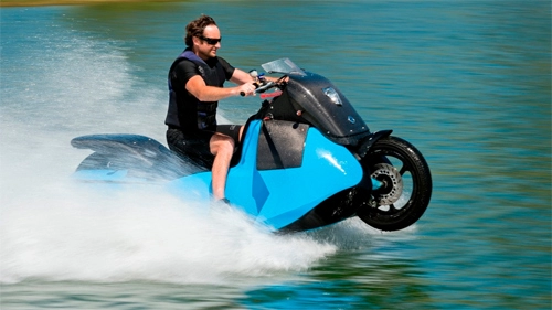  môtô chạy được dưới nước 