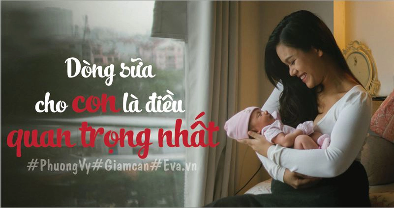 Phương vy giảm 15kg nhưng sữa vẫn dồi dào cho con bú