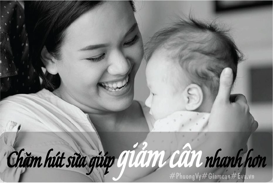 Phương vy giảm 15kg nhưng sữa vẫn dồi dào cho con bú